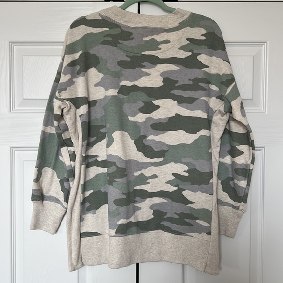 Aerie Sweatshirt Ivory Camo - Picture 4 of 4